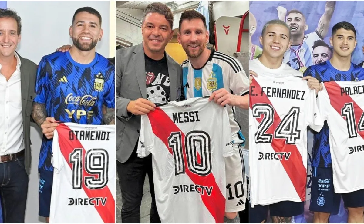 Otamendi, Messi, Enzo, Palacios y todos los que pasaron por River tuvieron su reconocimiento por parte del club.