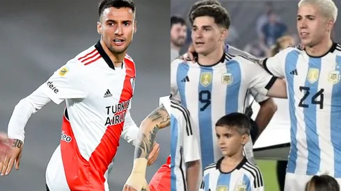 Los dos ex River tuvieron un gesto para destacar para con su ex compañero.