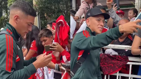 Castro Ponce y Barco junto a los hinchas en Salta.