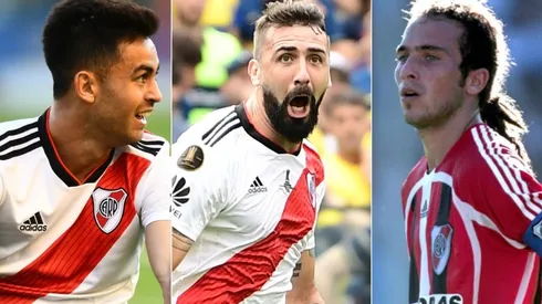 Gonzalo Martínez, Lucas Pratto y Fernando Belluschi.