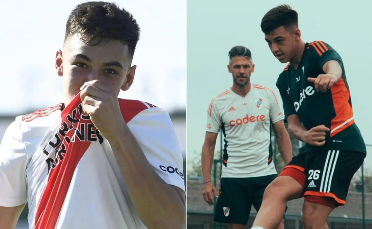 El hijo del Muñeco trabajó junto al plantel de Primera y bajo las órdenes de Demichelis.