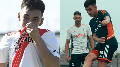 El hijo del Muñeco trabajó junto al plantel de Primera y bajo las órdenes de Demichelis.