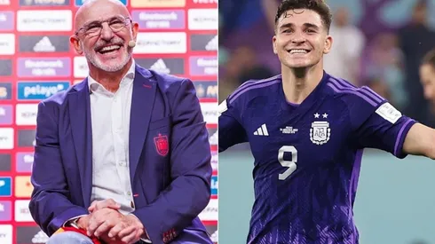 Luis de la Fuente votó a Julián Álvarez en primer lugar para los premios The Best.