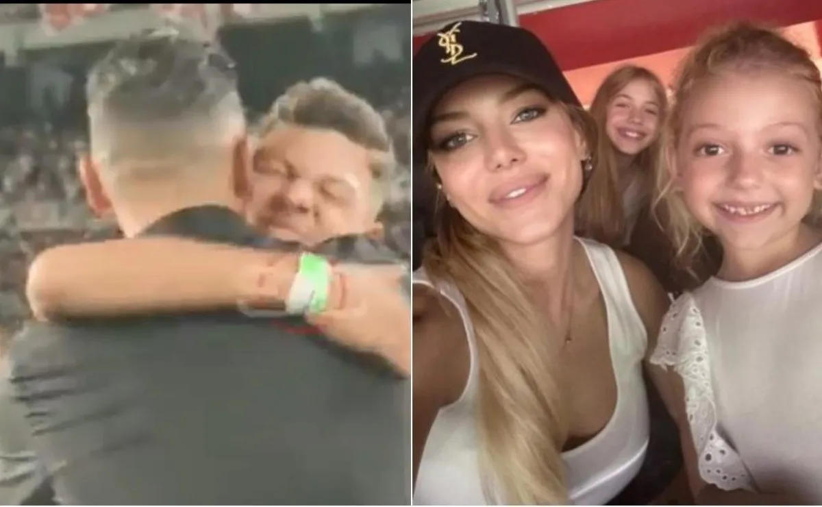 La familia Demichelis disfrutó el triunfo de River ante Godoy Cruz.