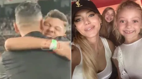 La familia Demichelis disfrutó el triunfo de River ante Godoy Cruz.