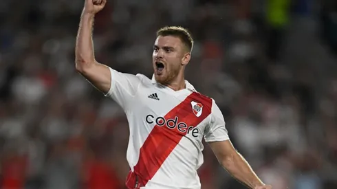 Beltrán anotó un doblete ante Godoy Cruz.