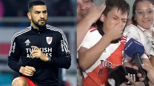 Emotivo accionar del lateral izquierdo de River.