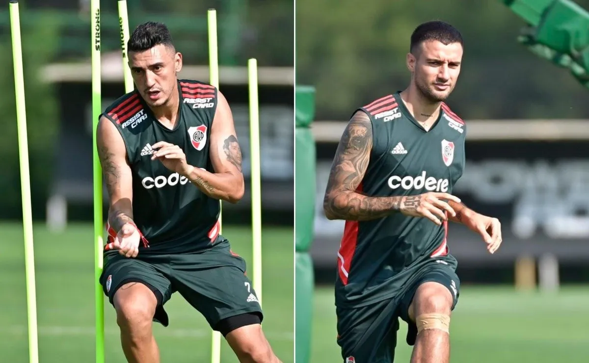 Matías Suárez y Emanuel Mammana se quedarán entrenando en Buenos Aires.