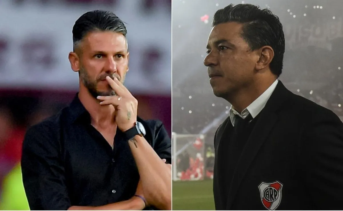 Martín Demichelis y Marcelo Gallardo.