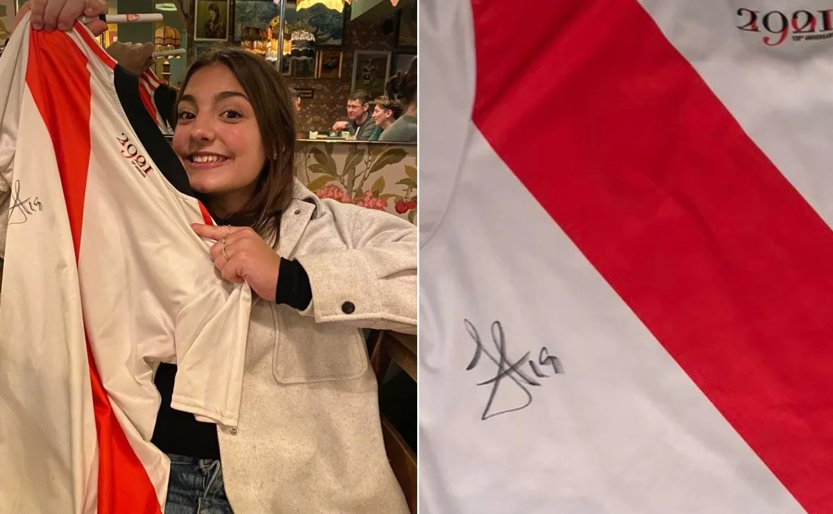 Julián y otro gesto noble con una fanática de River que fue a alentarlo.