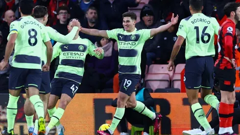 Julián Álvarez anotó ante el Bournemouth.