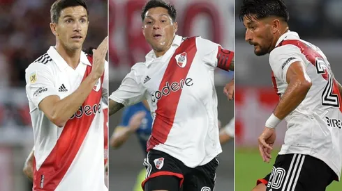 Nacho Fernández, Enzo Pérez y Milton Casco.