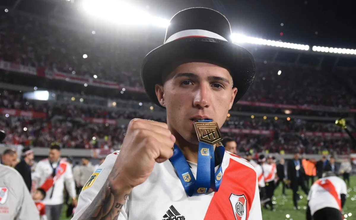 Enzo Fernández recordó uno de los títulos que consiguió con River en el 2021