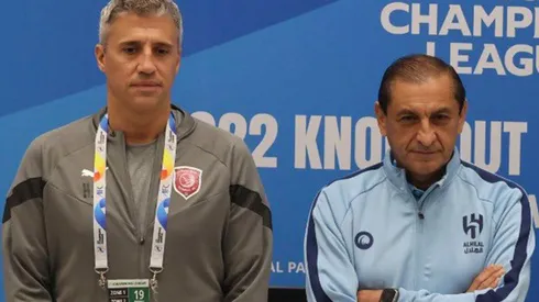 Hernán Crespo y Ramón Ángel Díaz.