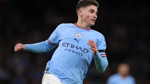 Julián Álvarez busca tener más protagonismo en el Manchester City.