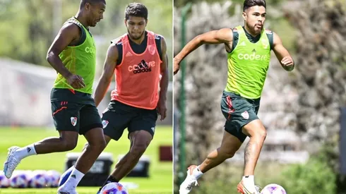 Nico De La Cruz y Paulo Díaz trabajan en la puesta a punto.