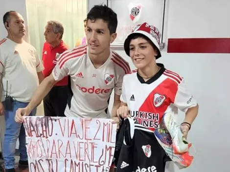 Hermoso gesto de Nacho con un hincha que viajó dos mil kilómetros para verlo