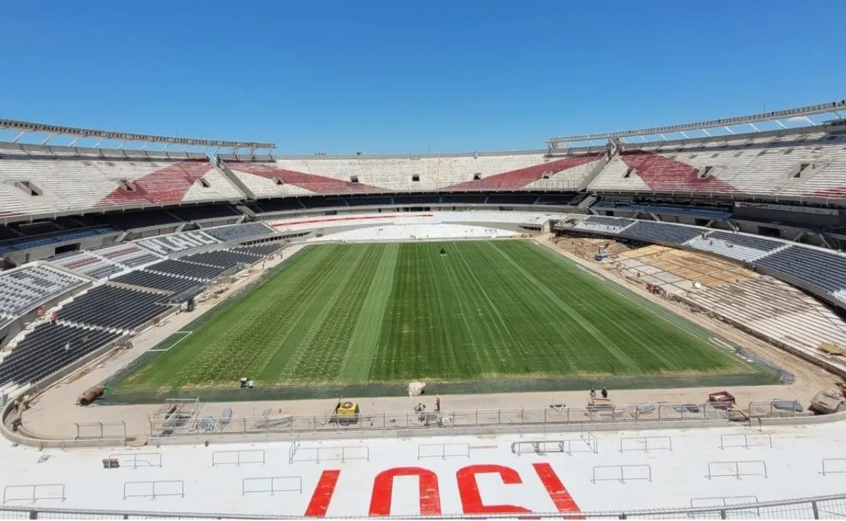 El Estadio Monumental se prepara para el regreso de River