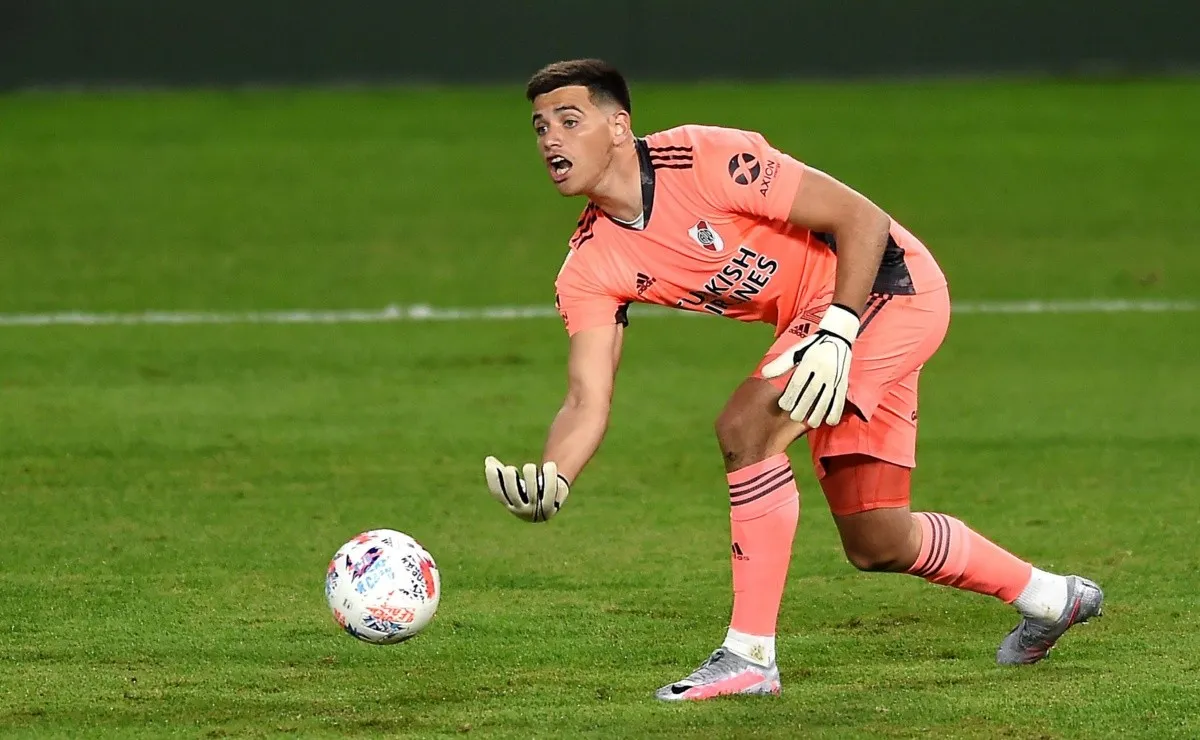 Leo Díaz solo jugó un partido en la Primera de River, en mayo de 2021 en La Bombonera.