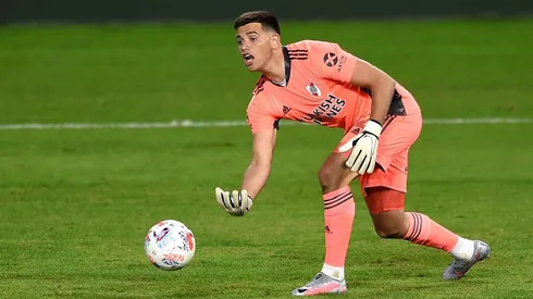 Leo Díaz solo jugó un partido en la Primera de River, en mayo de 2021 en La Bombonera.