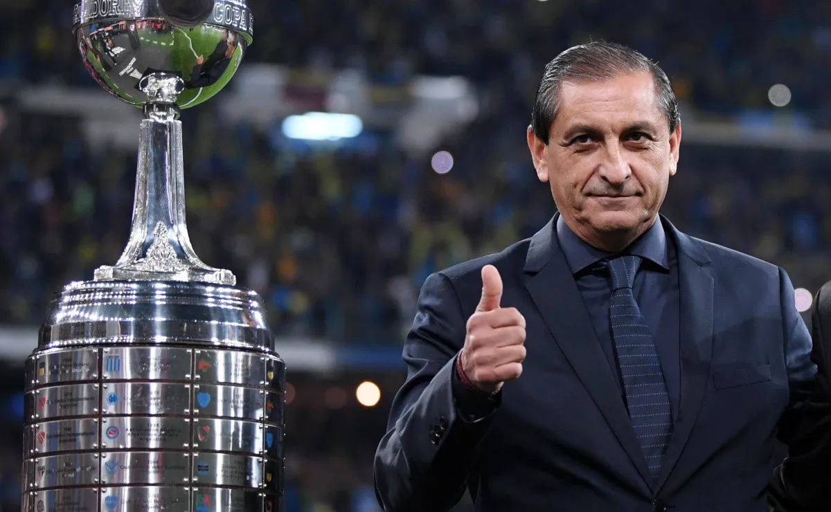 Ramón estuvo presente en la ceremonia inaugural de la final de la Copa Libertadores 2018.