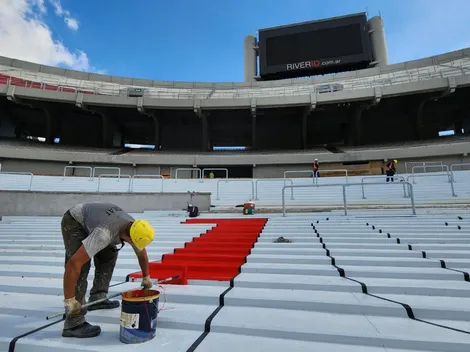La Sívori Inferior va tomando color: se pintó en rojo el año de fundación del club