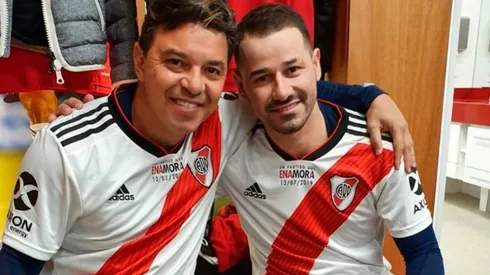 Marcelo Gallardo y Rodrigo Mora se reencontraron en un partido de padel