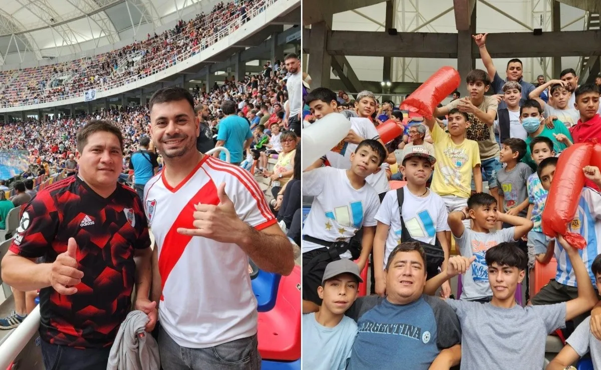Los hinchas millonarios, locales como en todos lados.