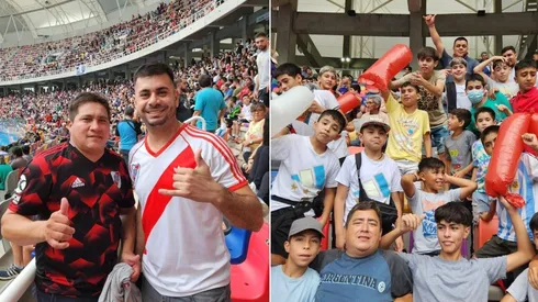 Los hinchas millonarios, locales como en todos lados.