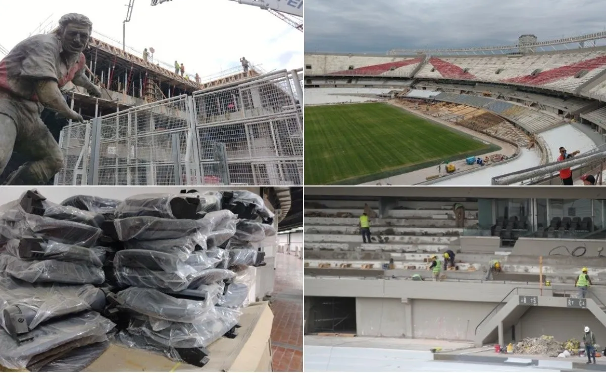 Avanzan a buen ritmo las obras en el Monumental.