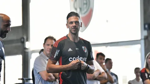 Escuchá al DT de River en la previa del debut en el campeonato local.