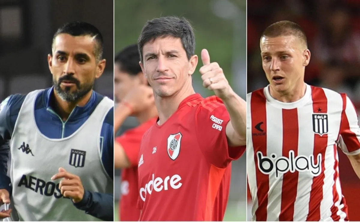Maxi Moralez, Nacho Fernández y el Ruso Ascacibar.