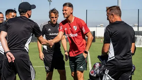 Demichelis se encontró con una cara nueva en la vuelta a los entrenamientos