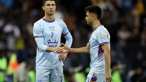El Pity Martínez compartió equipo y tiró paredes con Cristiano Ronaldo contra el PSG de Messi, Mbappé y Neymar.