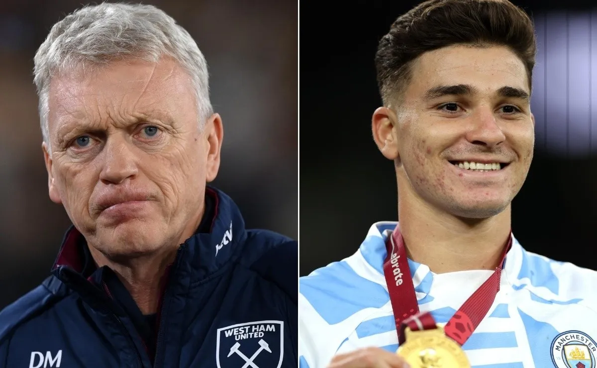 David Moyes y el arrepentimiento por no haber contratado a Julián Álvarez.