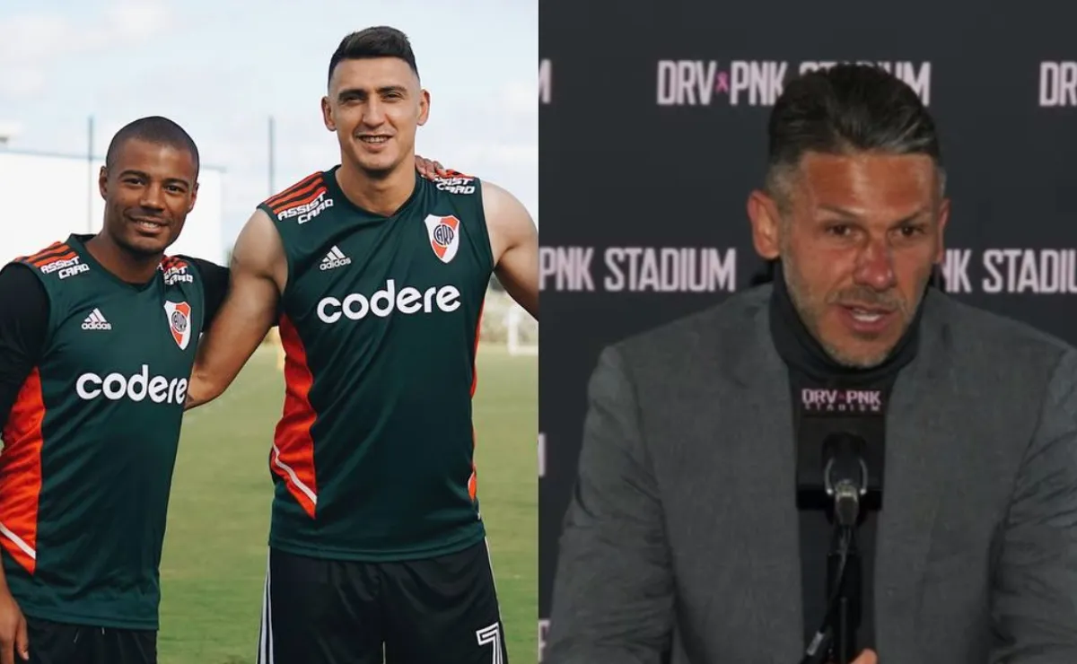 De la Cruz y Suárez, dos de los jugadores que están entre algodones.