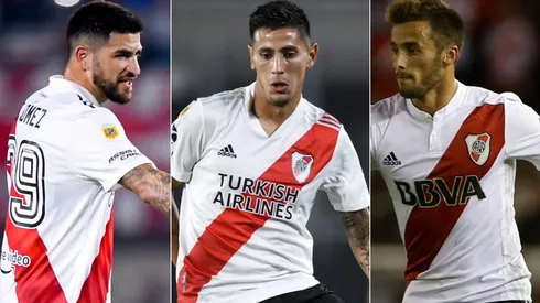 Elías Gómez, Fabrizio Angileri y Marcelo Saracchi.