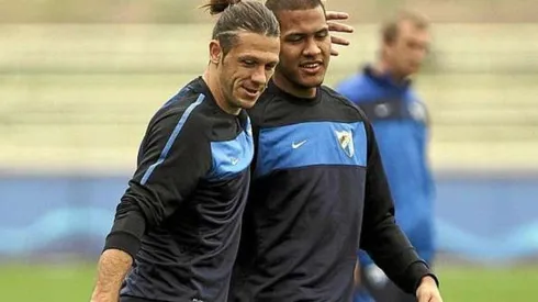 Rondón fue compañero de Martín Demichelis en el Málaga de España