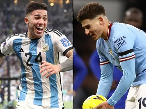 Enzo Fernández le tiró buena onda a Julián en Instagram después de su gol