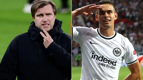 Markus Krösche y Rafael Santos Borré.