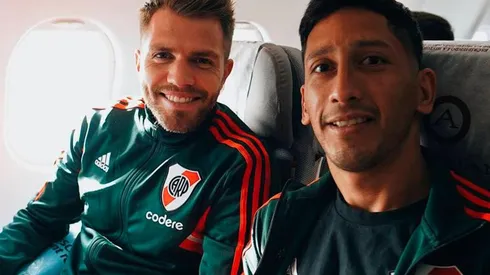 Aliendro junto a Centurión.