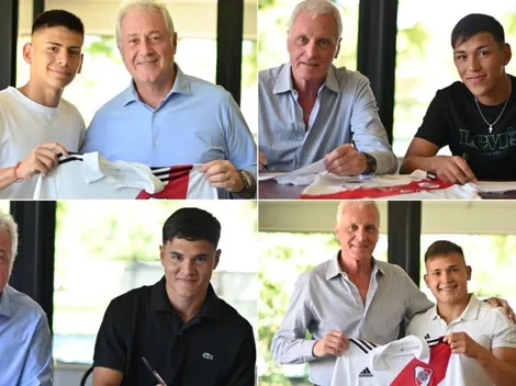 River blindó a cuatro joyas de la cantera