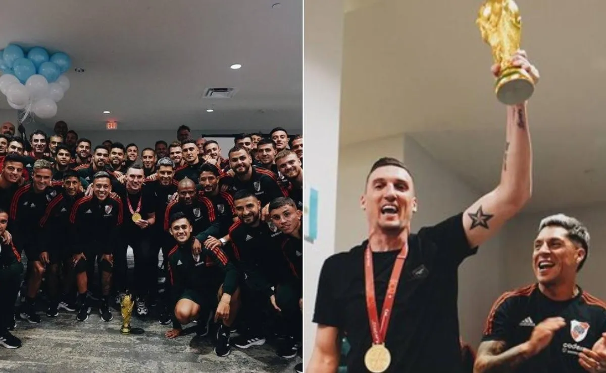 El reencuentro del plantel millonario con un campeón del mundo.