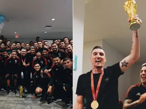 El emotivo reencuentro con Armani y el detalle de la Copa del Mundo