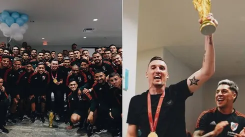 El reencuentro del plantel millonario con un campeón del mundo.