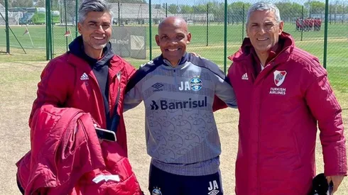 El Pichi Escudero junto a Hernán Díaz, pilares del trabajo en la Reserva millonaria.