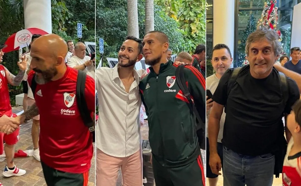 Así fue la llegada de River a Orlando, donde completará la pretemporada.