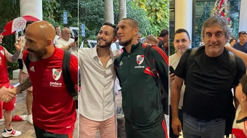 Así fue la llegada de River a Orlando, donde completará la pretemporada.