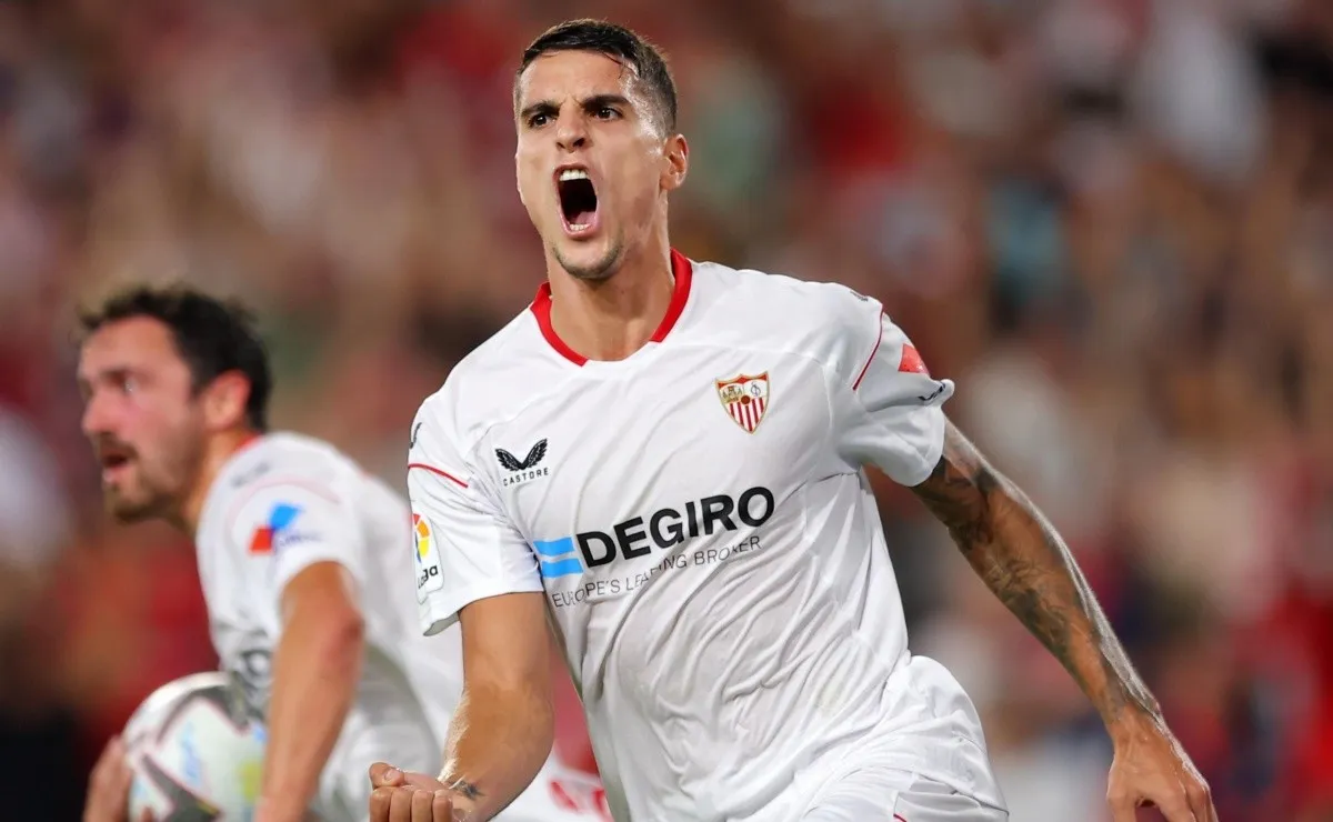 El Coco Lamela volvió al gol y fue una de las figuras del Sevilla.