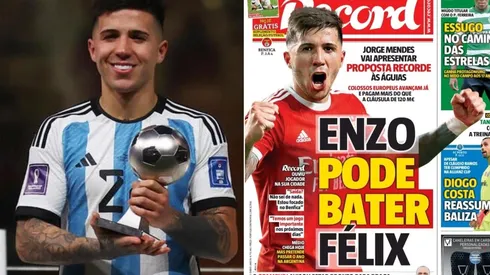 La posible venta de Enzo Fernández es tapa de diarios deportivos en Portugal.